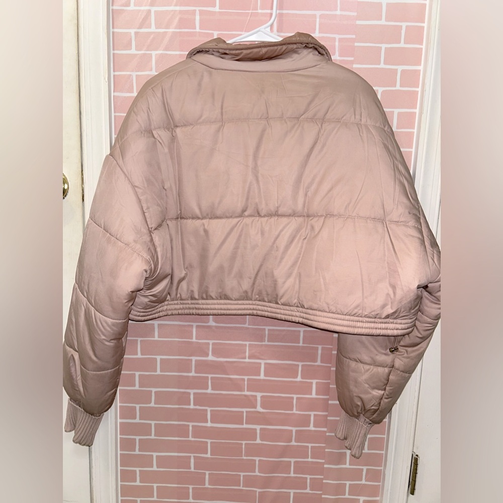 Fashion nova cropped puff jacket